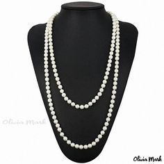 Olivia Mark - Magical Cosplay Accessories for Adult Female Roles Magical Cosplay, Long Pearl Necklace, Long Pearl Necklaces, Cosplay Accessories, Olivia Mark, Pearl Necklace, Outfit Accessories