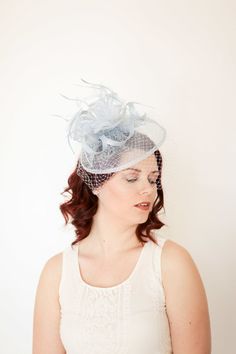 "Sinamay Fascinator with feathers and satin headband. Style: \"The Brynlee\" from The Hat Hive. ♥Attaches with matching, satin headband. ♥Ultra Light & comfortable to wear. ♥Packed and shipped in a sturdy box with special love & care to ensure a safe delivery. ♥Includes a hat care card with instructions on how to care for & keep your piece beautiful. ♥Over 14,000 pieces sold & 2,000 5 star reviews. Our \"Hive Girls\" come back year after year for their next hat or fascinator. Lov Royal Ascot Feathered Fascinator Hat, Curved Brim Mini Hats With Feathers For Races, Royal Ascot Feather Trim Hat, Church Mini Hat With Feather Trim, Feathered Top Hat For Races, Feathered Hat Headpieces For Races, Feathered Headband Hat For Races, Feathered Short Brim Fascinator For Church, Church Fascinator With Short Brim And Feathers