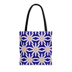 This practical, high-quality Tote Bag is available in three sizes. All-over print provides comfort with style at the beach or out in town. Made from reliable materials, lasting for seasons. .: 100% Polyester.: Boxed corners.: Black cotton handles.: Black lining.: NB! Size tolerance 0.75" (1.9 cm)) Small Medium Large Height, in 12.99 16.02 17.99 Length, in 12.99 16.02 17.99 Width, in 0.31 0.31 0.31 Handle height, in 11.81 11.81 11.81 Handle width, in 1.00 1.00 1.00 Modern Blue Handheld Shoulder Bag, Modern Handheld Blue Shoulder Bag, Blue Square Shoulder Bag With Removable Pouch, Blue Square Bag With Removable Pouch, Trendy Blue Gift Shoulder Bag, Blue Square Bag With Large Capacity, Blue Pouch Bag For On-the-go, Blue Square Bags With Large Capacity, Blue Shoulder Bag For Shopping