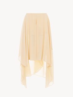 Chloé Fluid Volant Shorts In Silk Georgette | Chloé US Chloe Fashion, Barbie Sewing, Shorts Collection, Tech Pack, Blouse Pants, Silk Shorts, Mini Shorts, Skirt Suit, Blouse Dress