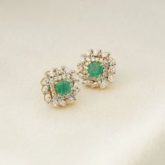 Gold(14K) : 4.5gDiamonds : (VS clarity & H-I colour) : (Brilliant cut ) : 0.32ct : (Marquise diamond) : 0.98ct Emerald : 1.25ct
Note : These earrings may fit differently depending on your ear type.¬† Wedding Diamond Earrings With Baguette Cut, Classic Emerald Diamond Earrings Gia Certified, Formal Emerald Earrings With Diamond Accents, Classic Gia Certified Emerald Diamond Earrings, Luxury Emerald Diamond Earrings For Wedding, Green Diamond Earrings For Wedding With Prong Setting, Green Brilliant Cut Diamond Earrings, Exquisite Gia Certified Diamond Earrings For Wedding, Green Diamond Earrings With Diamond Accents