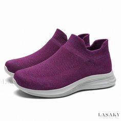 Lasaky - Premium Sports Step Shoes with Anti-Slip Soft Sole and Pulse Massage Technology Non-slip High-top Slip-on Sneakers For Light Sports, Synthetic Flat Slip-on Sneakers For Light Sports, Non-slip Round Toe Slip-on Sneakers For Jogging, Purple Running Shoes With Rubber Sole For Light Sports, Non-slip High-top Slip-on Sneakers For Sports, Non-slip Slip-on Sports Sneakers, Breathable Comfortable Slip-on Sneakers With Round Toe, Breathable Slip-on Sneakers With Round Toe, Slip-resistant High-top Slip-on Sneakers For Sports