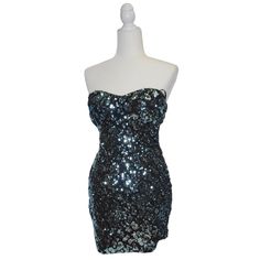 As U Wish Mermaid Strapless Bodycon Mini Dress in Size Medium is the perfect Clubbing dress, Birthday Party Dress and the perfect thing to wear to be the center of any party! Size: Medium Measurements Armpit to Armpit: 14" Shoulder to Hem: 26" Material and Item Condition: 100% Polyester Excellent Used Condition Pet Free Studio Smoke Free Studio Strapless Mermaid Dress For Evening And Party Season, Glamorous Strapless Mini Dress For Costume Party, Glamorous Strapless Sequined Mermaid Dress, Glamorous Mermaid Dress For Homecoming, Strapless Fitted Sequin Mermaid Dress, Glamorous Strapless Dress For Costume Party, Strapless Fitted Mermaid Dress With Sequins, Glamorous Strapless Mermaid Dress For Party, Sleeveless Fitted Mermaid Party Dress