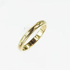 Vintage 1950's 14k yellow gold wedding band. The wedding band is a simple elegant gold wedding band. The band has the original "ArtCarved" trademark in script letters. This is a versatile and beautiful piece to add to a stackable ring set, by itself and as a wedding band. Other information: Size: 6Width: 1.8mm Height: 1.2mmSize: 7.5Width: 1.8mm Height: 1.2mm Classic Hallmarked Round Bands, Classic Round Hallmarked Bands, Classic Hallmarked Bands, Formal Heirloom Stackable Rings With Thick Band, Classic Stackable Engraved Ring, Classic 14k Stamped Bands, Classic Engraved Ring With Smooth Bezel For Formal Occasions, Classic 14k Gold Hallmarked Bands, Timeless 14k Stamped Bands For Formal Occasions