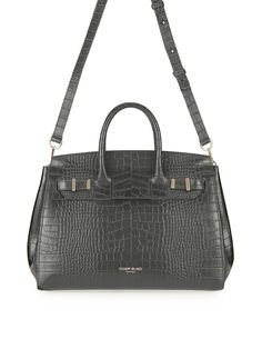 DESIGN
The new Gigi handbag encapsulates Teddy Blake's modern-classic appeal. Made in Italy from croco embossed calf skin the semi structured silhouette is reworked to fit an on-the-go lifestyle. The detachable strap allows it to be styled over the shoulder and the roomy interior can fit all your daily essentials &more.
DESCRIPTION
Made In ItalyCroco embossed leather with matching trimReal suede interiorGold toned hardware
DETAILS
Media10.6"h x 5.7"w x 13.4"lHandle drop length: 3.4"17" to 23" de Luxury Crocodile Pattern Shoulder Bag For Office, Luxury Crocodile Pattern Shoulder Bag For Business, Luxury Textured Leather Briefcase, Luxury Crocodile Pattern Top Handle Satchel, Designer Top Handle Satchel With Crocodile Pattern, Luxury Rectangular Satchel With Crocodile Pattern, Modern Formal Shoulder Bag With Crocodile Pattern, Luxury Textured Leather Briefcase With Double Handle, Everyday Luxury Structured Shoulder Bag