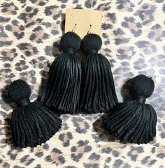 These stylish Tassel Earrings are the perfect accessory for any outfit. Made from high quality materials, these earrings are both durable and lightweight. With their elegant design and colorful tassels, they add a fun and playful touch to your look. Whether you're dressing up for a special occasion or just adding some flair to your everyday outfit, these earrings are sure to impress. Key Features: - High quality materials - Lightweight design - Elegant and colorful tassels - Perfect accessory for any occasion Add some fun and flair to your look with these Tassel Earrings! With their high quality materials, lightweight design, elegant tassels, and versatile style they're perfect for any occasion! So why wait? Make a statement with these fashionable earrings today! Black Fringe Tassel Drop Earrings, Trendy Fringe Tassel Dangle Earrings, Trendy Tassel Dangle Earrings With Fringe, Trendy Tassel Fringe Drop Earrings, Trendy Tassel Drop Earrings With Fringe, Trendy Tassel Earrings, Chic Tassel Earrings With Fringe As Gift, Chic Tassel Earrings With Fringe For Gift, Trendy Adjustable Tassel Earrings