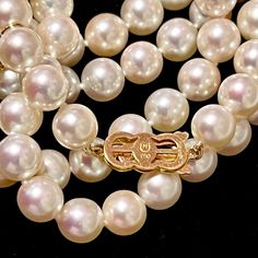 Magnificent and Rare Mikimoto Estate Akoya Pearl 9 mm necklace Necklace 36" 18k Yellow Gold Certified $56,000 M56000Estate Mikimoto 97 Pearls LARGE 9 mm 36 Inches 18 KT Yellow Gold ClaspTRUSTED SELLER SINCE 2002PLEASE REVIEW OUR 100% POSITIVE FEEDBACKS FROM OUR HAPPY CLIENTSPLEASE SEE ATTACHED MIKIMOTO CERTIFICATE AND APPRAISAL FOR DETAILSMikimoto New York730 Fifth Avenue New York, NY 10019FREE PRIORITY SHIPPINGDETAILSStone: Fine Quality Japanese Akoya PearlPearl Shape: RoundPearl Color: Pink/Wh Luxury Brilliant Cut Akoya Pearl Necklace, Luxury Double Strand Necklace For Anniversary, Luxury Double Strand Pearl Necklace For Formal Occasions, Formal Vintage Akoya Pearl Necklace, Timeless Long Necklace For Formal Occasions, Formal Long Single Strand Pearl Necklace, Luxury Single Strand Yellow Gold Pearl Necklace, Vintage Yellow Gold Single Strand Necklace, Fine Jewelry Single Strand Necklace For Anniversary