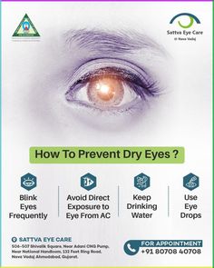 Take care of your eyes with these helpful tips from Sattva Eye Care. This informative graphic provides valuable advice on preventing dry eyes, including blinking frequently, avoiding direct exposure to air conditioning, staying hydrated, and using eye drops. A must-share for anyone interested in eye health and wellness. #EyeCare #HealthTips #Wellness


Post designed by https://themarkdesign.com/ Dry Eye, Patient Safety, Staying Hydrated, Eye Drops, Dry Eyes, Eye Health, Post Design, Eye Care, Helpful Tips