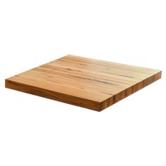 a wooden cutting board on a white background