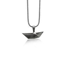 Origami Boat Sterling Silver Necklace, 925 Silver Japanese Art Necklace, Minimalist Necklace, Best Friend Necklace, Remembrance Gift These 925K Sterling Silver Origami Paper Sea Boat Necklace photos are taken with original and every item has handmade engraving details. It's very elegant and classy for everyday use but also can be preferred as a gift for friends and family for an eternal memorial. We prepared a new collection for your loved ones which is a gift selection from BySilverStone and yo Necklace For Best Friend, Sailboat Necklace, Origami Boat, Sea Boat, Best Friend Necklace, Art Necklaces, Remembrance Gifts, Friend Necklaces, Necklace Minimalist