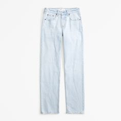 Our classic 90's-style jeans in a light wash with a distressed hem. This fit features a 9.5” mid rise, is fitted at the waist and hips, and eases at the thigh into a straight, full-length leg shape. This jean is made from our vintage stretch fabric which features both an authentic vintage look and contains slight built-in stretch for additional comfort. Classic Light Wash Cropped Jeans With Frayed Hem, Classic Light Wash Straight Cropped Jeans, Classic Light Wash Cropped Jeans, Classic Light Wash Cropped Jeans For Everyday, Classic Light Wash Flare Jeans For Summer, Classic Straight Light Wash Cropped Jeans, Classic Light Wash Cropped Jeans For Spring, Classic Light Wash Straight Fit Flare Jeans, Classic Light Wash Straight Fit Cropped Jeans