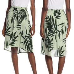 Michael Stars Tropical Palm Leaf Print Front Tie Tulip Style Midi Skirt Elasticized Waist Front Waist Tie Detail Palm Leaf Print Lined High/Low Hem Shell: 100% Viscose Lining: 100% Rayon Size Large Made In Usa Model's Stats: - Height: 5'10" - Bust: 34" - Waist: 24" - Hips: 35" Model Is Wearing Size S. New To Poshmark? Get $10 Credit By Signing Up With Code: Bustier Chic Knee-length Bottoms For Vacation, Knee-length Green Bottoms For Day Out, Green Knee-length Bottoms For Day Out, Short Green Skirt For Vacation, Green Short Skirt For Vacation, Green Knee-length Bottoms For Vacation, Green Knee-length Vacation Bottoms, Green Midi Skirt For Vacation, Knee-length Green Beach Bottoms