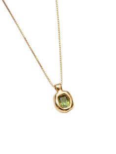 A NEW EVERYDAY FAVORITE WHAT IT IS: Elegant 14k gold vermeil necklace featuring a lab-created green sapphire WHY IT’S SPECIAL: This versatile piece serves as the perfect everyday staple We love the pop of mesmerizing green GOOD TO KNOW: 18" 14k Gold vermeil box chain14k Gold plated brass pendant with a lab-created green sapphire gemstone WHY WE LOVE WOLF CIRCUS: This line of demi-fine jewelry is crafted by hand in Vancouver, BC using a hand fabricated technique or the intricate lost-wax process. Green Round Stone Necklace, Pendant Necklace Layering, Everyday Pendant Necklace, Everyday Fine Jewelry Green Necklace, Everyday Fine Jewelry Green Necklaces, Green Fine Jewelry Necklace For Everyday, Tarnish Resistant Gold Plated Green Necklaces, Tarnish Resistant Green Gold Plated Necklaces, Tarnish Resistant Green Gold Plated Necklace