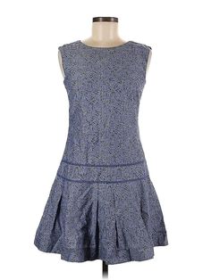 J.Crew Cocktail Dress Size: 0 Blue Dresses - used. 75% COTTON, 25% LINEN, DropWaist, Crew Neck, Tweed, Short, Sleeveless | J.Crew Cocktail Dress - DropWaist: Blue Tweed Dresses - Used - Size 0 Blue Tweed Dress, Tweed Dresses, Blue Tweed, Blue Cocktail Dress, Tweed Dress, Drop Waist, Blue Dresses, J Crew, Women Handbags