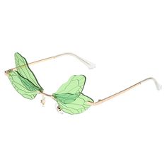 PRICES MAY VARY. 【UNIQUE DESIGN】- Frameless dragonfly wing shaped design sunglasses. Fashion and stylish for daily wear, and is perfect choices for kinds of party. 【HIGH QUALITY MATERIALS】 - These sunglasses are made of high quality metal and plastic material that is durable enough for a long time. 【SUITABLE OCCASIONS】- Fairy wing sunglasses are perfect choices for parties such as Halloween, Christmas and so on. It is also good choice for outdoor activities such as shopping, traveling, photograp Funny Butterfly, Cute Dragonfly, Different Nose Shapes, Steampunk Party, Butterfly Fairy Wings, Frameless Sunglasses, Shades Glasses, Shape Sunglasses, Unique Sunglasses