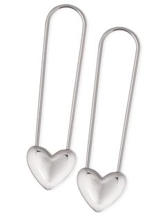 PRICES MAY VARY. GOTHIC SAFETY PIN HEART EARRINGS: These safety pin and heart earrings are a symbol of love, care, and compassion. The heart represents the emotions that come with love, while the safety pin symbolizes protection and safety. Wearing these earrings can serve as a reminder to be kind, caring, and supportive towards oneself and others. The design is simple yet meaningful, making it a perfect addition to any outfit. MATERIALS: Meticulously crafted from high-quality zinc alloy SIZE AN Safety Pin Heart, Heart Safety Pin, Safety Pin Earring, Y2k Earrings, Goth Earrings, Gold Heart Earring, Punk Earrings, Safety Pin Earrings, Earrings Aesthetic