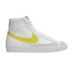 Find NIKE Wmns Blazer Mid '77 Essential ' Opti Yellow on Editorialist. Wmns Blazer Mid '77 Essential 'White Opti Yellow' Nike Blazers Yellow, Nike Blazer Mid 77 Yellow, Yellow Nikes, Nike Blazer Mid 77, Nike Blazer Mid, Nike Blazers Mid, Blazer Mid, Nike Blazer, Yellow White