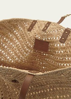 Ysl Tote Bag, Ysl Tote, Bag Ysl, Raffia Bag, The Saint, Bergdorf Goodman, Crochet Bag, Yves Saint Laurent, Saint Laurent