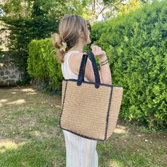 Embrace the summer vibes with our Handmade Straw Beach Bag, featuring elegant black striped.  Crafted with care, it is designed to be carried comfortably on the shoulder or by hand. Material: Eco-Friendly High-Quality paper yarn.  👙🏖️Perfect for beach outings, shopping trips, or daily use. Upgrade your summer style with this versatile and chic beach bag.  You can easily fit your personal items such as a towel, sunscreen, bikini, book, and magazine.  Get yours today and enjoy the perfect blend of fashion and practicality! 💃🏼If the order is ready, it will be shipping immediately. ✌️   ✈️Express Shipping is 10$, 3-5 Business Days after processing time.  ✈️Standart Shipping is free, 3-12 Business Days after processing time.  🛎️ If you have a specific vision in mind, please contact us for Summer Black Tote Beach Bag, Summer Beach Bag Rectangular Shape For Travel, Square Beach Bag With Adjustable Strap For Vacation, Summer Rectangular Beach Bag For Travel, Black Beach Bag For Everyday Use, Black Beach Bag For Everyday Use During Beach Season, Square Bag For Summer Vacation, Square Bags For Summer Vacation, Black Straw Bag For Spring Vacation