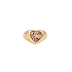 Details 14k gold morganite heart signet ring Available in 14k yellow, rose and white gold Handmade in USA Due to the nature of all gemstones, small variations in size, shape and color may occur and may not be exact as image shown Heart Shaped Stone Ring, Heart Gem Ring, Heart Signet Ring, College Rings, Heart Shaped Ring, Morganite Jewelry, Finger Bracelets, Mini Hoop Earrings, Gold Signet Ring