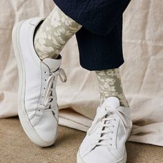 Psst…it's time to refresh your top drawer with a new pair of socks (like our Incognito Floral Dress Socks). | Men's Tie Bar: Incognito Floral Sage Dress Socks - Mens, In Sage Green, Cotton Pastel Socks, Beach Socks, Sage Green Dress, Floral Socks, Wedding Socks, Sage Dress, Men's Tie, Tie Bar, Dress Socks