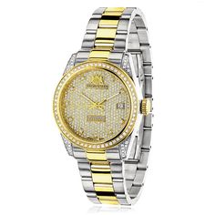 Check this out! Diamond Watches Women, Colorful Watches, Gold Plated Watch, Diamond Watches For Men, Luxury Watch Brands, Trendy Fashion Jewelry, Hot Jewelry, Women Diamond, Beautiful Watches