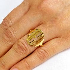 ***Orders submitted by December 18, 2017  will receive FREE SHIPPING UPGRADE for a Christmas DeliveryOrders submitted by December 15 are Guaranteed for Christmas Delivery.This Personalized monogram Ring is 0.75  inch wide, made of solid 14k yellow gold. The ring can be made with the initials of your choice. Please use the note section available at checkout to let us know the Initials you would like personalized, a fun ring that's great for every day wear with a sophisticated look. Makes a great Adjustable 14k Gold Monogram Initial Ring, Adjustable Monogram Initial Ring In White Gold, Monogrammed White Gold Initial Ring, Adjustable Monogrammed Initial Ring In White Gold, Adjustable Gold Initial Ring With Monogram, Modern Engraved Gold Initial Ring, Modern Gold Engraved Initial Ring, Adjustable Gold Monogram Initial Ring, Gold Monogram Initial Ring Fine Jewelry