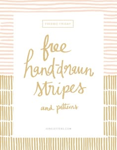 free hand drawn stripes and patterns