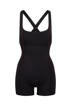 Back Details, Sports Activities, Black Romper, Shelf Bra, Scoop Neckline, Pilates, Active Wear, Rompers, Yoga