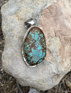 The beautiful brown and blue tones in this Nevada Turquoise stone create a mesmerizing matrix in this vintage necklace. Handmade in the USA. American Indian Jewelry, Brown And Blue, American Jewelry, Blue Tones, Native American Jewelry, American Indian, Necklace Handmade, Turquoise Jewelry, Turquoise Stone