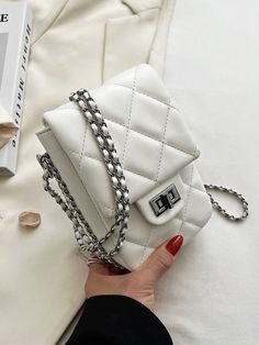 Description Material: PU Trendy styles of luggage: Mobile phone bag Bag size: Small Popular elements: Chain Lining texture: Polyester Size: L13cm *W5cm *H18cm Weightï¼?.36kg Free Return & Exchange