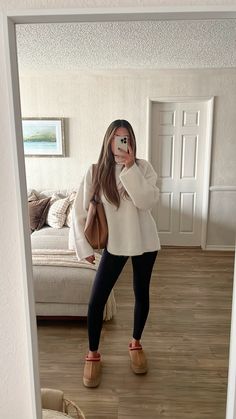 Comfy Fall College Outfits, Brown Dress White Boots, Outfit Ideas With Uggs Tasman, Thanksgiving Outfits Women Cold Weather, Cute Casual Fall Outfits 2024, Shein Outfits Fall 2024, Cute Basic Fall Outfits, Uggs Outfit Fall, T Shirt Outfit Fall