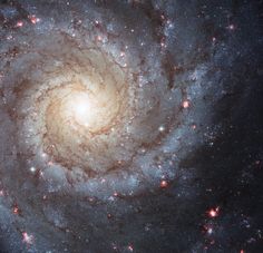 an image of a spiral galaxy in the sky