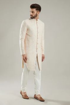 Shop for Kasbah Pink Silk Floral Embroidered Bandhgala for Men Online at Aza Fashions Embroidered Bandhgala, Bandhgala For Men, Pink Jacket, Fabric Silk, Churidar, Pink Silk, Embroidered Silk, Aza Fashion, Jacket Style