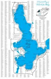 a map of the lake and its surrounding area