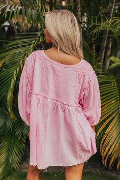 - Keep it simple and cute with this flowy top! - Unlined material with crochet accents - A round neckline - Loose ¾ length sleeves with elastic cuffs - A flowy babydoll silhouette that ends in a straight hemline Measurements S : Bust 60", Hip 56", Length 25.5", Sleeve Length 13", Waist 58". M : Bust 62", Hip 58", Length 26", Sleeve Length 13", Waist 60". L : Bust 64", Hip 60", Length 26.5", Sleeve Length 13.5", Waist 62". Flowy Top, Church Outfits, Babydoll Top, Flowy Tops, Keep It Simple, Round Neckline, Baby Dolls, Length Sleeve, Sleeve Length