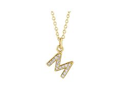 diamond petite initial 14k yellow gold pendant with adjustable 16-18 inch 14k yellow gold chain. Gold Initial Pendant Charm Necklace With Diamond Accents, Gold Initial Pendant Charm Necklaces With Diamond Accents, Gold Charm Necklaces With Diamond Accents, Yellow Gold Pendant Initial Necklace With Diamond Accents, Diamond Initial Pendant Necklace With Adjustable Chain, Yellow Gold Diamond Initial Pendant Necklace, Yellow Gold Initial Pendant Charm Necklace With Diamond Accents, Yellow Gold Charm Necklace With Diamond Initial Pendant, Yellow Gold Charm Necklace With Diamond Accents