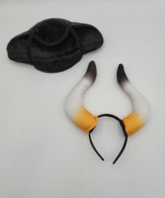 This season take your costumes to the next level with this Steer Horns Headband and Black Felt Matador Hat Headband- Size-one size fits most Many Uses, Great Costume accessory! Hat is sized approximately 61cm. Hat is about 8 inches long and 13 inches wide. Each hat stands about 4 inches tall. Felt Matador Hat Authentic Look Made of felt Size: One Size Fits Most Adults For Ages 14 and Older ⭐Steer Horns Headband and Black Felt Matador Hat ⭐Headband- Size-one size fits most ⭐Hat is sized approximately 61cm and is about 8 inches long and 13 inches wide. ⭐Felt Matador Hat, Authentic Look, Made of Felt.  ⭐Size- One Size Fits Most Adults *Partially handmade and partially made overseas.* Freddy Krueger Costume, Halloween Couples Costume, Horns Headband, Halloween Couples, Couples Costume, Horn Headband, Hat Headband, Headband Size, Hat Stands