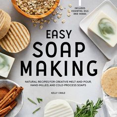 Easy, creative recipes to get you started with soap making Making homemade soap means being able to create beautiful designs while using the best natural ingredients for the body. Unlock the artistic possibilities with the tutorials and recipes in this beginner's soap-making book. Get started right away with recipes that take an hour or less of active time and use just a few ingredients. Easy-to-follow instructions mean that anyone, no matter their level of experience, can enjoy making handmade soaps to gift, display, or use every day. Multiple methods--Explore the differences between melt-and-pour, hand-milled, and cold-process soap making. Natural ingredients--Discover how to choose and use ingredients like carrier oils, essential oils, colorants, and decorations. A variety of recipes--N Easy Soap Making, Green Tea Soap, Shampoo Bar Recipe, Lye Soap, Coconut Oil Soap, Tea Soap, Shampoo Recipe, Handmade Soap Recipes, Natural Recipes