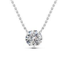 ✥ Introducing the Round Cut Diamond Colleen Moissanite Necklace For Women, a timeless and elegant addition to any jewelry collection. This exquisite necklace features a dazzling round-cut moissanite stone, expertly crafted to capture and reflect light with unmatched brilliance. The classic design of the pendant exudes sophistication, making it the perfect accessory for both formal occasions and everyday wear. Whether worn alone for a touch of understated glamour or paired with other necklaces fo Diamond Cut Diamond White Platinum Necklace, Diamond Cut Platinum Necklace In Diamond White, Luxury Diamond Cut Lab Grown Diamond Necklace, Luxury Necklace With Lab Grown Diamond Cut, Luxury Lab Grown Diamond Cut Necklace, Luxury Lab-grown Diamond Cut Necklace, Luxury Necklace With Brilliant Cut Lab Grown Diamonds, White Diamond Solitaire Necklace For Formal Occasions, Timeless Formal Diamond Necklace With Lab Grown Diamond