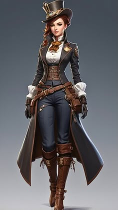 Visit our Channel for all type of Fantasy. linktr.ee/FantasyWorldsUnited #Fantasy #Fantasyart #steampunk #character #conceptart Steampunk Female Character, Steampunk Art Characters, Steampunk Character Design, Steampunk Reference, Steampunk Princess, Steam Punk Fashion