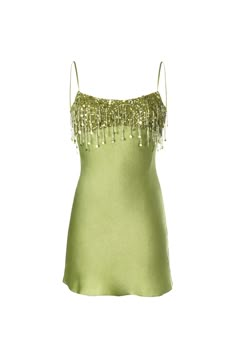 Yasmin Hand Beaded Mini Dress - Chartreuse – ASTA RESORT