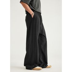 Bamboo Cotton And Linen Wide Leg Black Casual Pants Fabric: 100% Cotton Size: S, M, L, XL Multiple Color Selections: Black  Season: Spring, Fall, Summer Dance Pants Hip Hop, Dress Date Night, Black Casual Pants, Dance Pants, Pants Fabric, Black Pants Casual, Tactical Pants, Solid Color Shirt, Outdoor Jacket