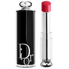 A 90% natural-origin Dior lipstick that delivers up to 24 hours of hydration and up to six hours of color and shine, in a refillable couture case. Formulation Type: LipstickBenefits: HydratingHighlighted Ingredients: - Jasmine Wax: Helps hydrate lips.- Plum Oil: Rich in essential and omega fatty acids. - Vegetable-based Oils: Provide extreme shine.What Else You Need to Know: Composed with jasmine wax and plum oil, Dior Addict Shine Lipstick delivers up to 24-hour hydration and up to six hours of Dior Addict Lipstick, Penyimpanan Makeup, Trendy Shades, Dior Lipstick, Hygiene Tips, Shine Lipstick, Lipstick Designs, Dior Addict Lip, First Perfume