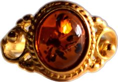 Gold Citrine Heirloom Rings, Gold Citrine Jewelry In Oval Cabochon Shape, 14k Gold Brown Ring, Brown Baltic Amber Jewelry, Brown Baltic Amber Round Jewelry, Round Brown Baltic Amber Jewelry, Baltic Amber Hallmarked Jewelry, Classic Gold Citrine Rings, Round Baltic Amber Jewelry