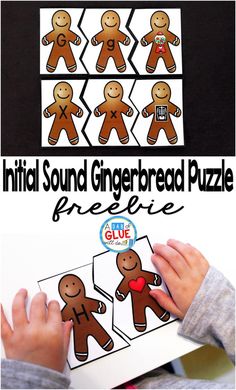 the gingerbread puzzle is an interactive activity for children to learn how to read it