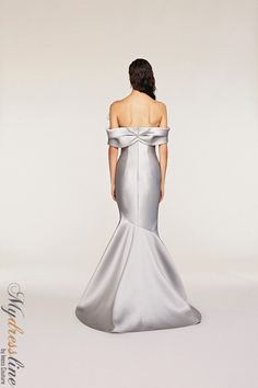 Looking for a show-stopping evening gown? Check out the Frascara 4231 Off-the-shoulder Gown. This gorgeous dress features a draped bodice and sleeve detail with an assymetrical bow. The mermaid silhouette is flattering and the hidden back zipper makes for easy on and off. Plus, the satin lining ensures a comfortable fit. 87% polyester, 13% silk. Elegant Ball Gown For First Communion, Elegant Strapless Dress With Bow For Evening, Elegant Evening Strapless Dress With Bow, Elegant Strapless Evening Dress With Bow, Fitted Strapless Ball Gown For Gala, Evening Dress With Bow And Sweetheart Neckline, Elegant Silk Ball Gown Evening Dress, Elegant Gown With Lined Bodice For Gala, Elegant Gown With Sweep Train And Fitted Bodice