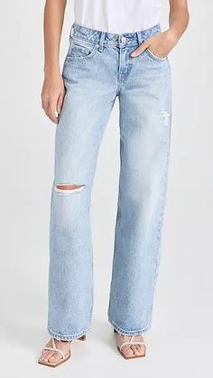 Levi's Ribcage Wide Leg Jeans | Shopbop Levis Ribcage, Medical Problems, Rib Cage, Healthcare Professionals, Wide Leg Jeans, Stretch Denim, Stretch Fabric, Full Length, Wide Leg