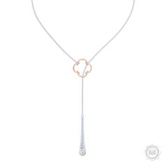 Akoya White Pearl Lariat Necklace in Silver and Rose Gold Venetian Accent. Bashert Jewelry. Little Luxuries. FREE SHIPPING TO USA. Silver Lariat Necklace, Lariat Necklaces, Lariat Necklace Silver, Pearl Lariat Necklace, Pearl Lariat, Award Winning Jewelry, Signature Necklace, Rose Gold Pearl, Trending Necklaces