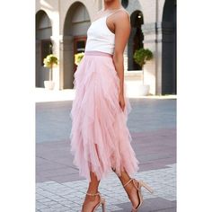 Material: Polyester, Soft And Thin Fabric, Super Comfortable And Lightweight. Elastic Waist Closure. Features: Casual. Maxi, Vacation, Ruffled, A-Line, Tulle Skirts You Will Never Be Out Of Style With This Perfect Skirt, A Perfect Gift For Yourself And Your Friends Size: Women's S-Xl-All Sizes Are 29.5 Inches Long S Waist-25.6 Inches M Waist-27 Inches L Waist-29 Inches Xl Waist-30.3 Inches Dress Up With Jewelry And A Tank Top. Office Wear With A Cami And Blazer. Casual Wear With A Cotton T-Shirt Rok Tile, Yarn Skirt, Love Struck, Pink Tulle Skirt, Tulle Long Skirt, Tulle Midi Skirt, Casual Dressy, Bubble Skirt, Mesh Skirt